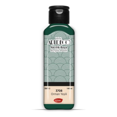 3708 Orman Yeşili Artdeco Yeni Formül Akrilik Boya 140 ml