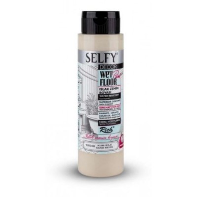 SELFY DECOR ISLAK ZEMİN BOYASI 500cc  KUM BEJİ