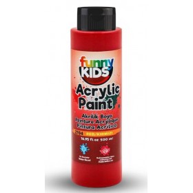 Funny Kids Akrilik Boya 500cc - KIRMIZI