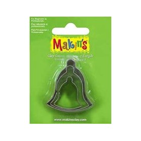 Makin's Clay Kesme Kalıbı 3 Parça Çan