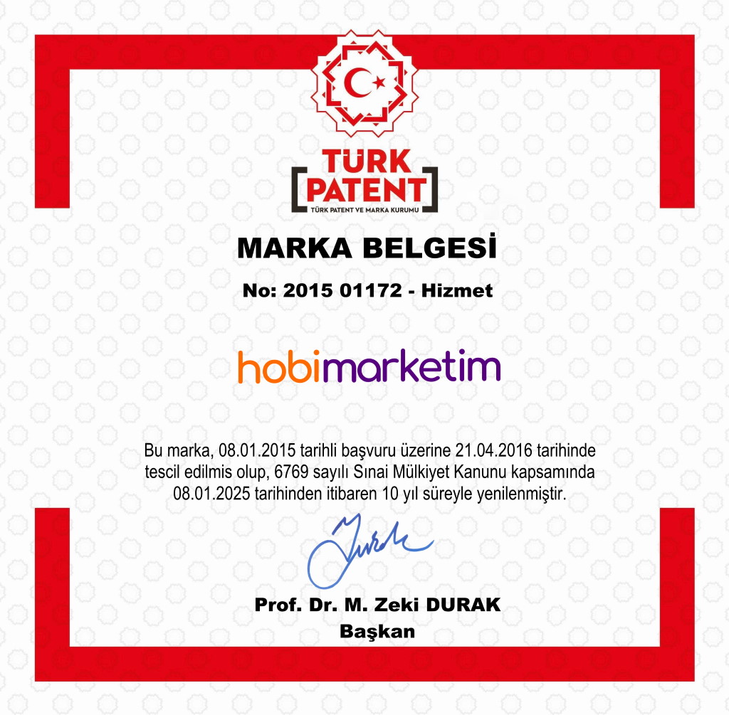 hobimarketim marka tescil